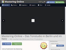 Tablet Screenshot of mastering-online.com